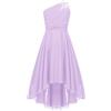iiniim Vestito da Cerimonia Bambina Vestito da Principessa Elegante Abito da Sposa Damigella d'Onore Matrimonio Abito Lungo Festa di Compleanno Sera Lanvanda 7-8 Anni