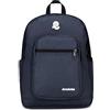 Invicta Zaino Scuola Jelek Plain Blu - Doppio Scomparto Super Capiente Con Tasca Porta PC o Tablet, Porta Borraccia e Organizer - Per Medie, Superiori e Viaggio, Ragazza