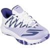 Skechers Viper Court Rally, Scarpe da Ginnastica Donna, Pelle Bianca Viola Mesh, 37 EU