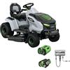 EGO KIT TR 4201 E - Trattorino Tagliaerba 6000 mq - Kit 2 Batterie + Caricatore