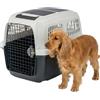 Ferplast Trasportino Cane CLIPPER PLUS, IATA, per Taglia Media Max 20 Kg, Rigido, Chiusura Sicura, Doppio Vano per Accessori, Maniglia Estraibile, 71 x 50 x h 51 cm