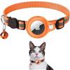 Generico Collare per gatto Airtag, compatibile con Apple Airtag, fibbia di sicurezza anti strozzamento per gatti, gatti e cani piccoli, GPS Chat airtag non inclusa (arancione)