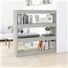 ZQQLVOO Libreria indipendente Scaffale moderno Libreria/Divisorio Grigio Cemento 100x30x103 cm Mensole per Ufficio Studio Soggiorno Camera da Letto Cucina