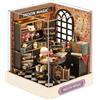 Cuteefun Kit Case in Miniatura da Costruire per Principianti, Miniature Casa delle Bambole Fai da Te con Mobili Copertura Antipolvere e Strumenti, Regali Creativi Artigianali (Magia della Luna)