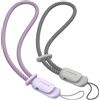 SURPHY Cordino per Cellulare,2 Pezzi Regolabili Universale Cordino,Laccio da Polso in Nylon Resistente e Antifurto,Compatibile con Ventilatori Portatili/Chiavi/Portafogli,24cm(Lilla & Grigio