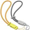 SURPHY Cordino per Cellulare,2 Pezzi Regolabili Universale Cordino,Laccio da Polso in Nylon Resistente e Antifurto,Compatibile con Ventilatori Portatili/Chiavi/Portafogli,24cm(Giallo & Grigio)