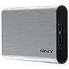 PNY SSD Portatile Elite Silver USB 3.1 (960GB), Grigio Brush