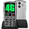 artfone 4G cellulare per anziani, telefono cellulare 4G a tasti grandi per anziani con fotocamera da 2 MP | altoparlante stereo | registrazione del tempo | pulsante SOS | USB tipo C