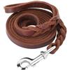 Generic BJEBWAL Guinzaglio per Cani Taglia Grande in Pelle Intrecciata 180cm - Guinzaglio Addestramento Professionale con Gancio in Ottone - Resistenza 200kg Larghezza 1.5cm