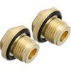KIMISS Tappo Differenziale Gorgeri Ottone, Tappo Di Scarico Differenziale Di Riempimento Differenziale In Ottone Set Adatto Per 2 Td5 E V8