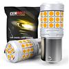 Cenmoll BAU15S 581 PY21W Lampadina per auto giallo ambra, super luminosa 40W 2000LM RY10W 581 PY21W Lampadina a LED Canbus senza errori per retromarcia di retromarcia Indicatori di direzione, 2PCS