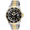 Invicta Pro Diver - Orologio da uomo in acciaio inossidabile con movimento al quarzo - 40 mm, Bicolore / Nero