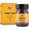 DAYTOX - Vitamin C Cream | Crema viso idratante con vitamina C - riduce macchie scure, rughe e iperpigmentazione - testata dermatologicamente, vegan, senza siliconi e parabeni - 50ml