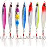WUWYOUWL Set di esche da pesca, 7PCS Metallo Pesca Lure Paillettes Cucchiai con Hard Bait Per Sea Lake Lure Strumento per acqua dolce Trota Bass Salmone Pesca (21, Grammi)