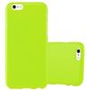 Cadorabo Custodia per Apple iPhone 6 / iPhone 6S in Jelly Verde - Morbida Cover Protettiva Sottile di Silicone TPU con Bordo Protezione - Ultra Slim Case Antiurto Gel Back Bumper Guscio