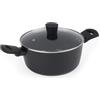 Russell Hobbs RH03265EU7 Verde Thermocollar 24 cm Pentola con coperchio - rivestimento antiaderente in ceramica, alluminio riciclato, pentole per zuppe, manici laterali, indicatore di temperatura