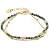 LUXENTER Bracciale LUXENTER con perle bianche rifinito in oro giallo 18 carati - Rayja