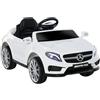 HOMCOM Macchina Elettrica per Bambini 3+ Anni con Licenza Mercedes GLA con Telecomando, Fari LED e Musica, Auto per Bambini in PP e Metallo, 100x58x46 cm, Bianco