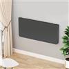 HUOLE Tavolo da Cucin, Tavolo da Lavoro Pieghevole a Parete Tavolo con ribalte, Tavolo da Pranzo in Legno massello Scrivania per Computer per parete in ufficio, cucina, sala da pranzo-80*50*1,6 cm-nero