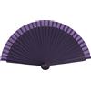 MAPIMANIA - Ventaglio da Borsetta Pieghevole in Legno Laccato bifacciale Dipinto a Mano Color Viola, Ventagli Matrimonio, Ventaglio Giapponese Resistente