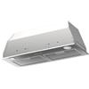 Taurus GF72IXAL Cappa aspirante fissa, inox, compatta da 72 cm di larghezza, 650 m3/h di aspirazione, 3 velocità, comandi meccanici, efficienza A, 200 W, filtri in alluminio lavabili multistrato, LED