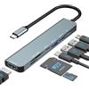 Avigers USB C to HDMI Hub, 7 in 1 Adattatore USB C HDMI Docking Station con 4K HDMI e PD 100W, 2xUSB A, 1xUSB C, Lettore Schede SD/TF, per MacBook/Surface/iPad Pro/Steam Deck