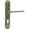 domino Maniglia per porta TIPO M3 con cilindro profilato, 72, set di maniglie per porte, colore: marrone/materiale: alluminio