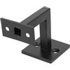 RANRAO Staffe per corrimano per scale quadrate nere, staffe per ringhiere resistenti, supporto da parete per ringhiere per scale