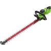 Greenworks Tagliasiepi a Batteria Brushless 24V 70cm Lama a doppia azione, taglia rami e steli fino a 25,4 mm di spessore 3200 spm SENZA BATTERIA GD24HT70, 3 anni di garanzia