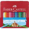 FABER-CASTELL - Matite colorate Hexagonal, 24 pezzi, astuccio metallico | Matite colorate con mina resistente alla rottura e colori vivaci per bambini e adulti