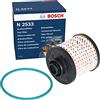 Bosch Filtro Diesel per Auto Bosch N2533 - Separa le particelle e l'acqua dal carburante, protegge il sistema di iniezione