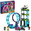 LEGO 60361 City Stuntz Stunt Riders: Sfida Impossibile, Acrobazie 3 in 1 per 1 o 2 Giocatori, 2 Moto Giocattolo Carica e Vai, Giochi per Bambini, Set 2023