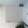 DEGHI Piatto doccia 90x90 cm ultraslim riducibile grigio effetto pietra - Rok
