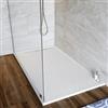 DEGHI Piatto doccia 70x140 cm bianco effetto pietra riducibile - Block
