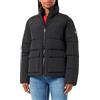 Champion Legacy Outdoor W - Crickle Nylon High-neck Giacca imbotita, Nero, Donna FW23