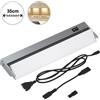 BAKAJI Lampada Luce Sottopensile 35cm Mobili Cucina Armadio Barra 30 LED in Alluminio