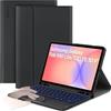 CACOE Cover con Tastiera per Samsung Galaxy Tab S10 Lite / S10 FE / S9 FE/S9 10.9/11 (2025/2023) con Touchpad, Custodia con Portapenne Tastiera Wireless Staccabile con Illuminazione a 7 Colori, Nero