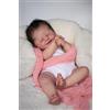 BNNPUU Bambole Reborn Femmine 49Cm Bambole Reborn Vere Realistiche di Silicone con Corpo Morbido Bambole Neonate Addormentate Originali Sembra un vero Bambina Ragazza con gli occhi chiusi