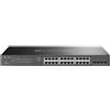 TP-Link SG2428LP Switch PoE Gigabit a 28 porte, 16x porte Gigabit PoE+, 802.3af/at 30W, Budget totale 150W, Switch di rete, Switch Ethernet Omada, Splitter Ethernet, custodia in metallo, gestione