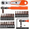 SoundZero 25 Pezzi Chiave A Cricchetto Magnetico, Cacciavite 1/4 Mini Chiave A Cricchetto Distaccato Reversibile per Gadget