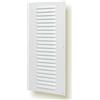 Nordborn Griglia di ventilazione in metallo da 15 x 35 cm, con zanzariera (15 x 35 cm, colore bianco)