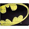 The Dark Knight Batman Bat-Signal Luce di Ricerca Portafoglio/Portamonete/Borsa Pieghevole Tasca per Monete & Porta Tessere, Nero