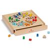 Dal Negro - Ludo per sei giocatori, gioco da tavola in legno per adulti, ragazzi e bambini dagli 8 anni in su.