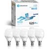 Aigostar - Lampadine LED E14, 7 W Equivalenti a 49 W, Luce Bianca Fredda 6500K, 620 Lumen, G45 Lampadina, Pacco da 5