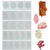 meukcez Stampo Silicone per Decorare Torte, Stampo Decorazioni Crostata, Stampi Silicone Corallo, Stampi per Cucina, Fondente Cioccolato Strumenti Pasticceria Professionali (5 Pezzi)