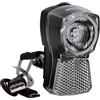 FISCHER Luce anteriore a LED per bicicletta, 45/20 Lux, con batteria e funzione di ricarica USB, effetto dinamo, protezione dagli spruzzi d'acqua secondo IP44, approvato dalla StVZO