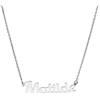 NADIR Collana Unisex Nome in Argento 925% Anallergico Made in Italy (Matilde)
