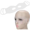 Brrnoo Maschera per gli Occhi con Fori per gli Occhi, Riutilizzabile in Silicone per Appendere L'orecchio, Maschera per Dormire Notturna Modellata Concava per Occhi Gonfi, Lavabile a Doppia Faccia(Bianco)