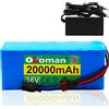 Okoman (Consegna in 5-7 giorni)36v E-bike Batteria Agli Ioni Di Litio 20ah 500-750w Ad Alta Potenza Della Batteria 21700 Batteria Al Litio Ebike Bicicletta Elettrica Bicicletta Con Bms 42V Charger