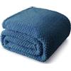 Whale Flotilla Coperta Morbida e Calda in Flanella, Coperta Pile Plaid per Letto, Divano, 130 x 170 cm, Blu Navy